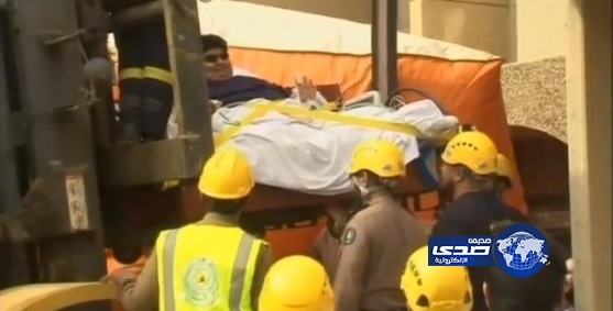 بالفيديو : رافعات و31 رجل طوارىء لنقل خالد شاعري