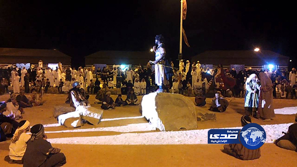 77 ممثلاً يعيدون صوت الخطب لجادة “سوق عكاظ”