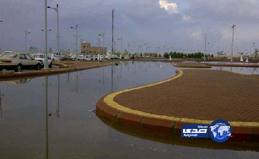 هطول أمطار غزيرة على جازان