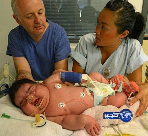 وزنها ستة كيلو غرامات…وولدت بشكل طبيعي!