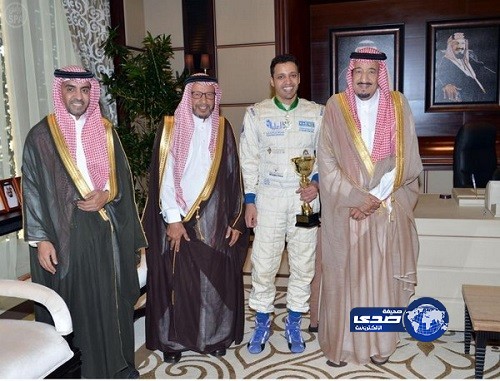 ولي العهد يستقبل بطل العالم للراليات الصحراوية “ابن سعيدان”