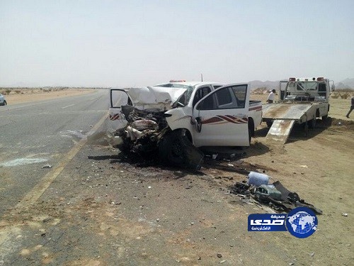 اصطدام “هايلوكس” بمُعدة أسفلت في بيشة يصرع ويصيب 5