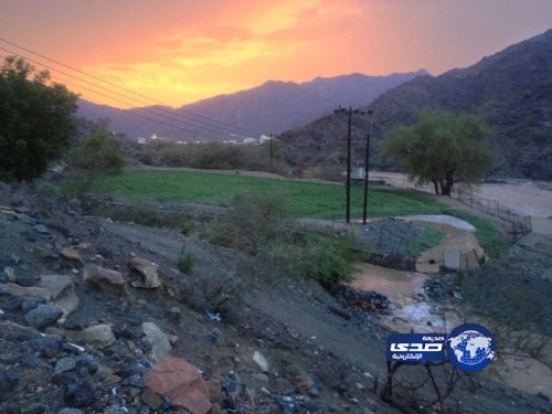 الأمطار الغزيرة تمنع أهالي ضلمان بالعرضيات من الدوام