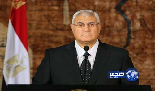 عدلي منصور: صبرنا أوشك على النفاد من قطر وتركيا