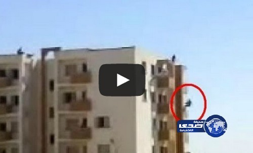 بالفيديو .. لحظة انتحار شاب جزائري من أعلى عمارة سكنية