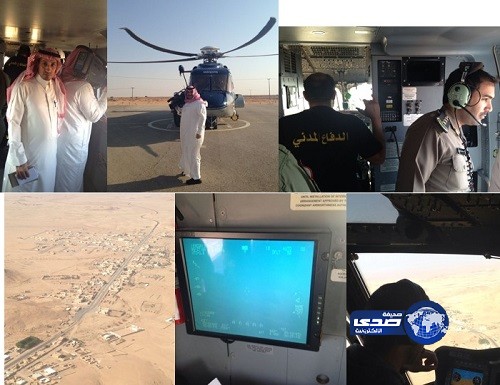 طيران الأمن والدفاع المدني يواصلان بحثهما عن مفقود الرمحية