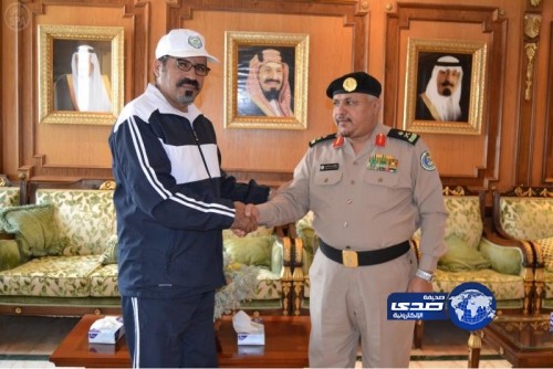 قائد حرس الحدود بجازان يستقبل الرحالة القحطاني