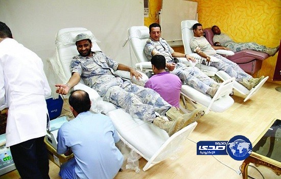 500 ضابط يتبرعون بالدم بمناسبة اليوم الوطني