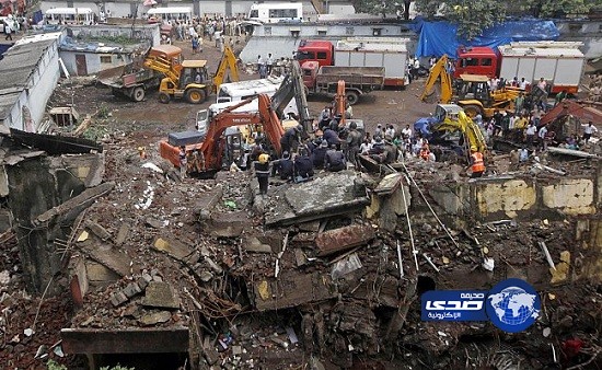 انهيار المبنى في بومباي يسفر عن مصرع 60 شخصا