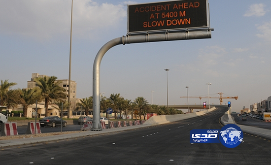 افتتاح الحركة المرورية على جسر تقاطع “الدائري الشرقي‎” مع “العروبة”