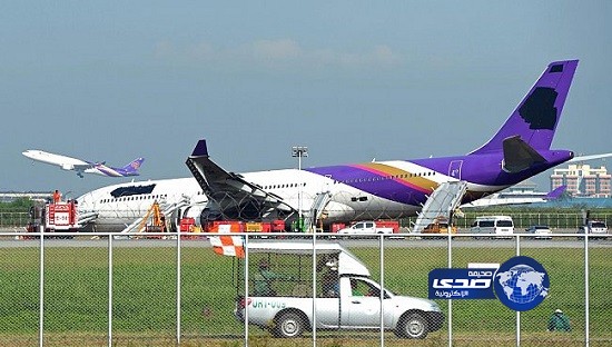 انزلاق طائرة في مطار بانكوك وإصابة 14