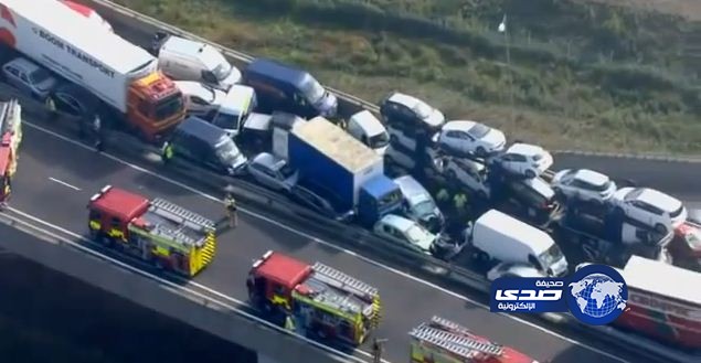 أصابة أكثر من “200” شخص في حادث مروري !!