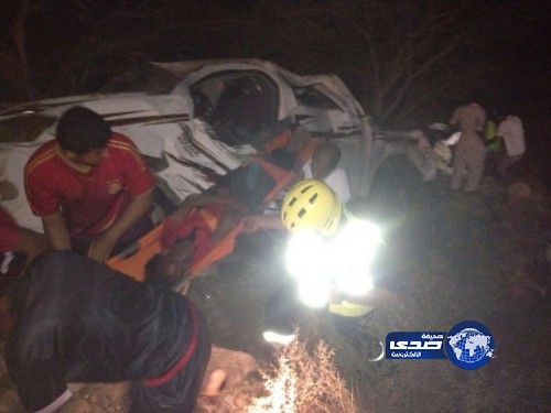 وفاتين وأربع إصابات حرجة في سقوط سيارة من عقبة برمة