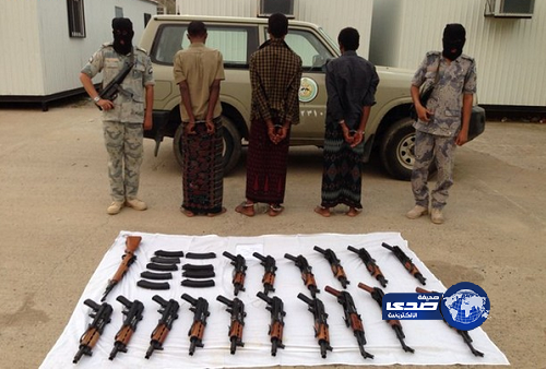 حرس الحدود بـ”دائر جازان” يحبط تهريب 16 كلاشينكوف