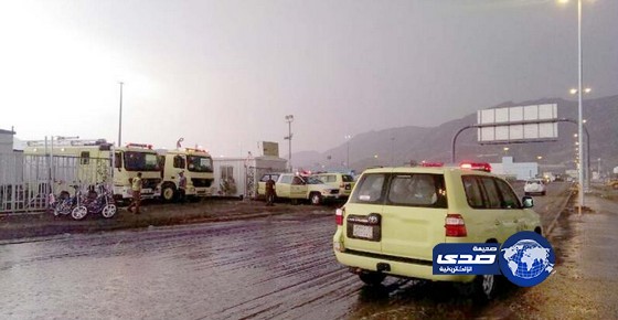 تسجيل 7 إصابات بسبب الرياح الشديدة المصاحبة للأمطار التي هطلت على المشاعر