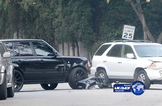 ديفيد بيكهام يتعرض لحادث سير