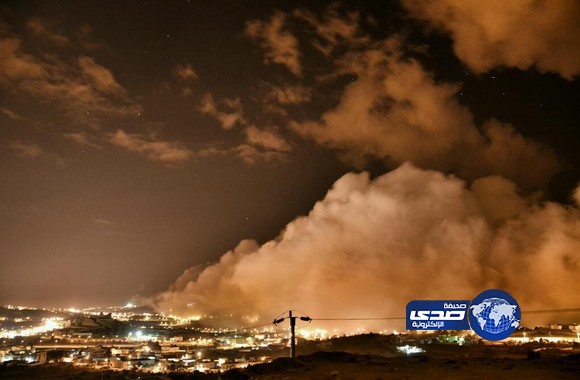 صورة لمداهمة السحاب لـ “النماص “