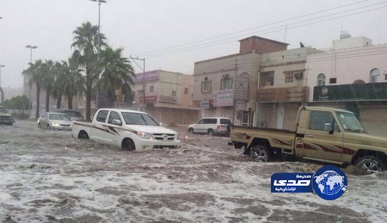 بالفيديو والصور امطار رعدية غزيره على أملج واخلاء المنازل المتضررة (أكثر من 100 صورة)