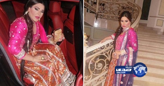 بالصور.. المهراجا أحلام في إطلالة هندية مزركشة !