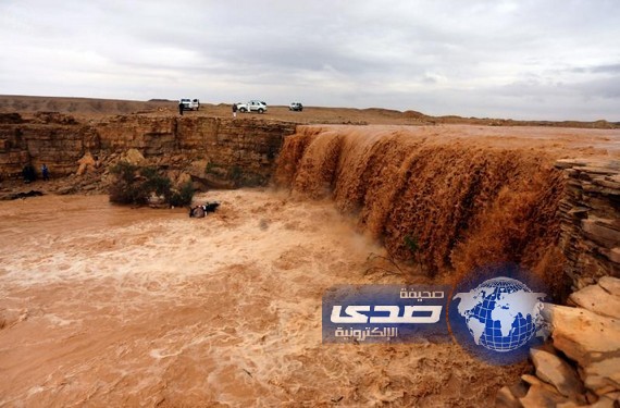 هطول  أمطار على منطقة الجوف