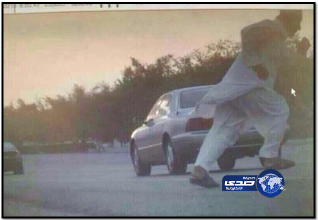 ساهر مصور اللكزس بس للأسف سوبر خان قاطع الشارع وحجب الرقم