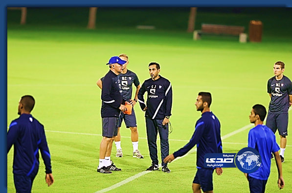 الهلال يجري تدريبه الأخير قبل ملاقاة الاتفاق ودياً