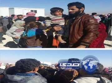 اللاعب السابق سعد الحارثي وفايز المالكي في مخيم الزعتري بالأردن