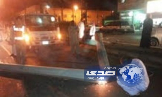 عمود كهرباء يتسبب في أصابة اربعة أشخاص بحادث على طريق السليل ــ الرياض