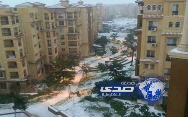 الثلوج تتساقط على القاهرة في مصر لأول مرة منذ 112