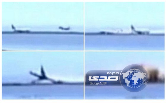 بالفيديو.. لحظة تحطم طائرة بوينج بعد هبوطها