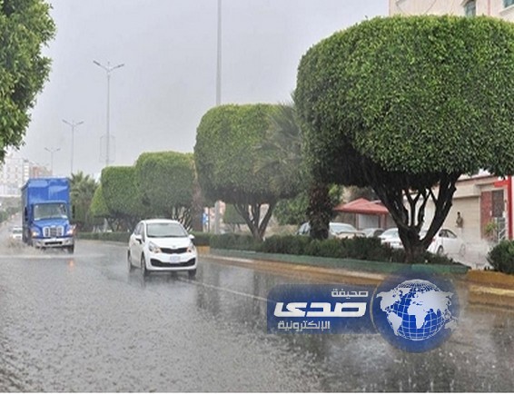 أمطار متوسطة على منطقة عسير ومحافظة المزاحمية