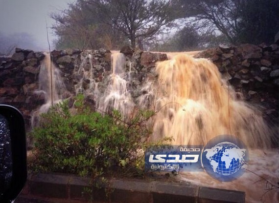 بالصور:هطول أمطار غزيرة على منطقة الباحة