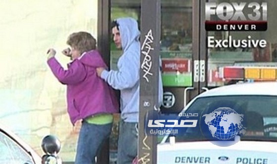 بالفيديو.. الشرطة تقنص شاب اختطف رهينة واختبأ خلفها