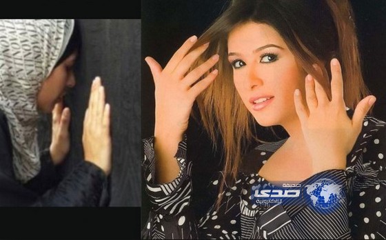 ياسمين عبد العزيز بالحجاب وتقبل الكعبة المشرفة