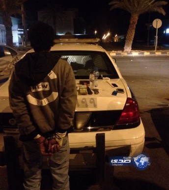 دوريات أمن الرياض توقع بلص فى ساعة متأخرة من الليل خلال دقائق