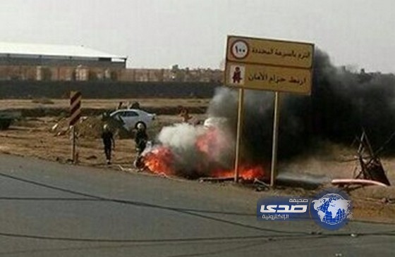 بالفيديو.. شجاعة شاب تنقذ مواطنيين من الإحتراق داخل سيارة سقط عليها عمود كهرباء