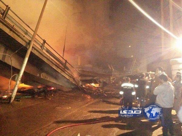 انهيار كوبري المرج بعزبة النخيل بالقاهرة