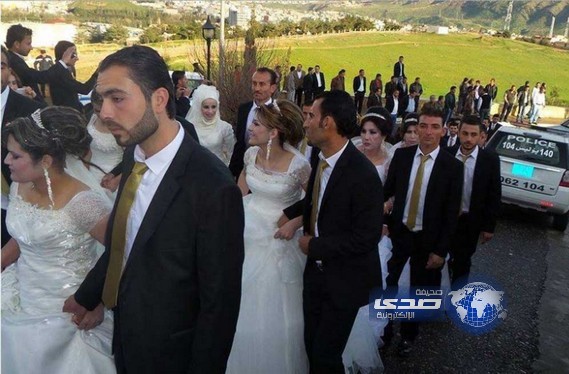 بالصور..كردستان تقيم عرسا جماعيا لـ 120 لاجئا سوريا