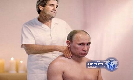جون كيري عامل “تدليك” كي يحظى بدقائق مع بوتين!!