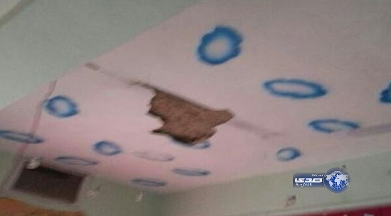 سقوط سقف فصل في مدرسة بنات ابتدائية تعاني من التصدُّع