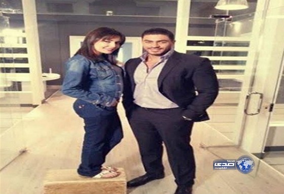 بالصورة : ماذا فعلت سيرين عبد النور حتى تصل لطول خالد سليم ؟