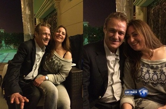 نرمين الفقي تثير جدلا بصورها مع فاروق الفيشاوي