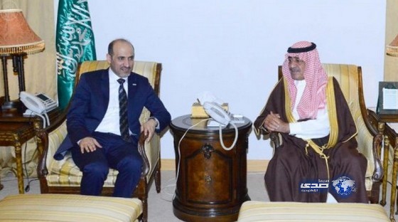 ولي ولي العهد يستقبل رئيس الائتلاف الوطني السوري