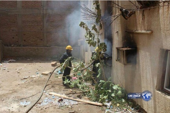 إصابة 5 من مدني مكة أثناء إخماد حريق بسبب &#8220;وميض لحظي&#8221; (صور)