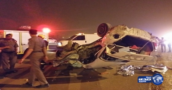 مصرع 3 في تصادم مركبتين شمال بريدة