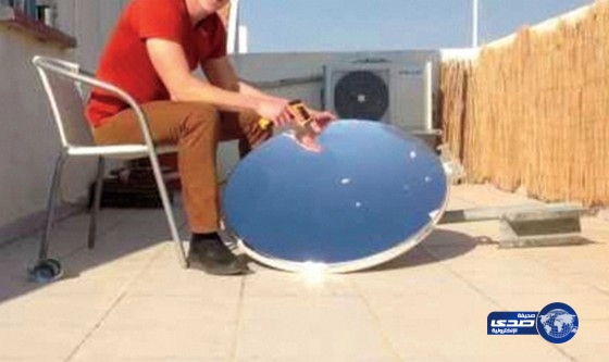 سخانات مياه بطبق استقبال شمسي مشابه للدش