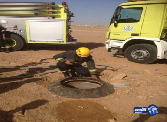 استخراج جثتي عاملين سقطا في غرفة تفتيش بتبوك