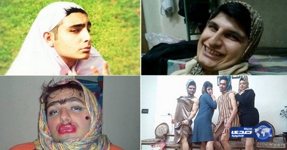 رجال إيرانيون يرتدون ملابس نسائية