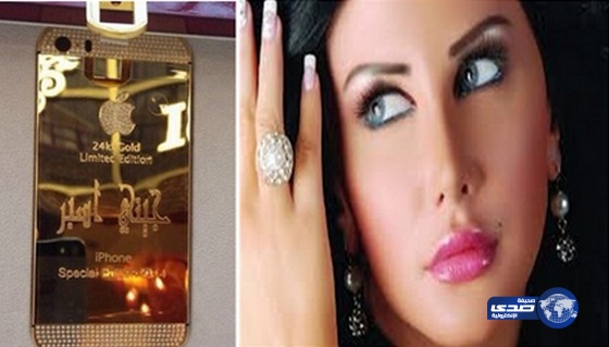 هاتف مرصّع بالذهب لجيني اسبر