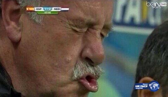 النتيجة اثرت على ملامح ديل بوسكي